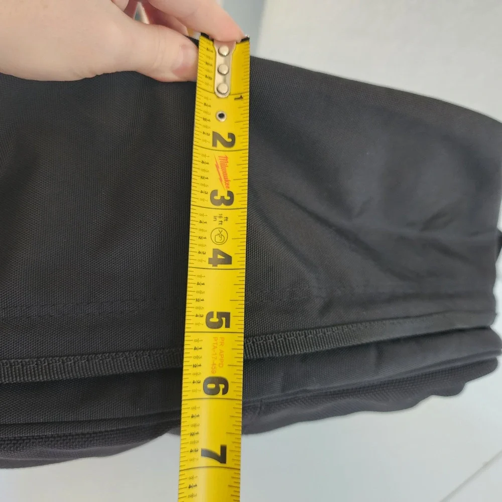 eBags Black Nylon Travel Backpack Laptop Bag with Orange Lining (Logo)